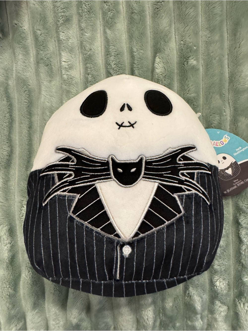Disney Jack Skellington Plush in White and Black with Pinstripe Suit